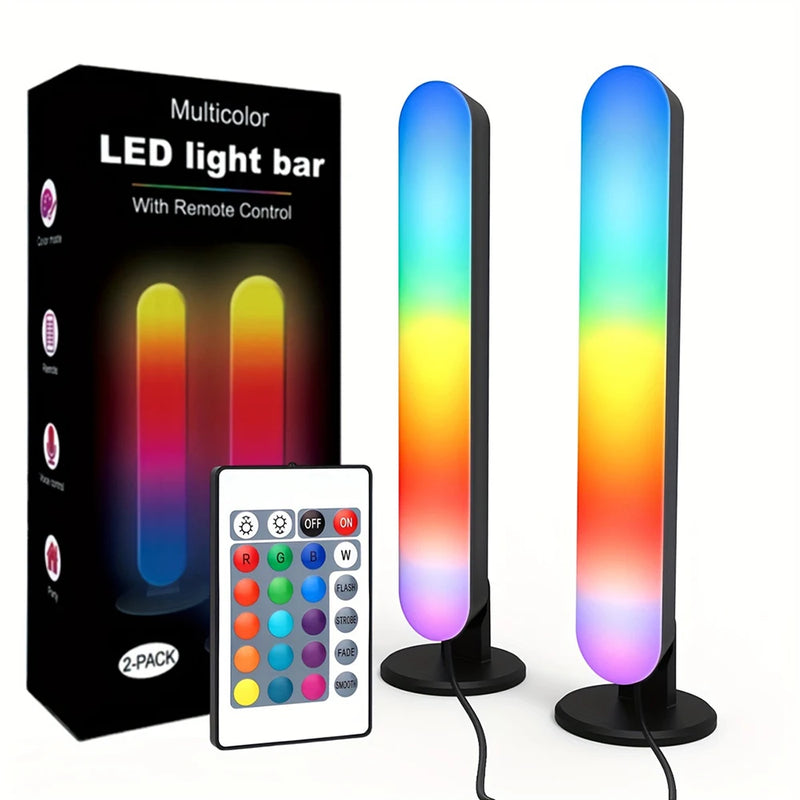 Luzes de Ritmo Musical RGB, Recarregáveis via USB!"